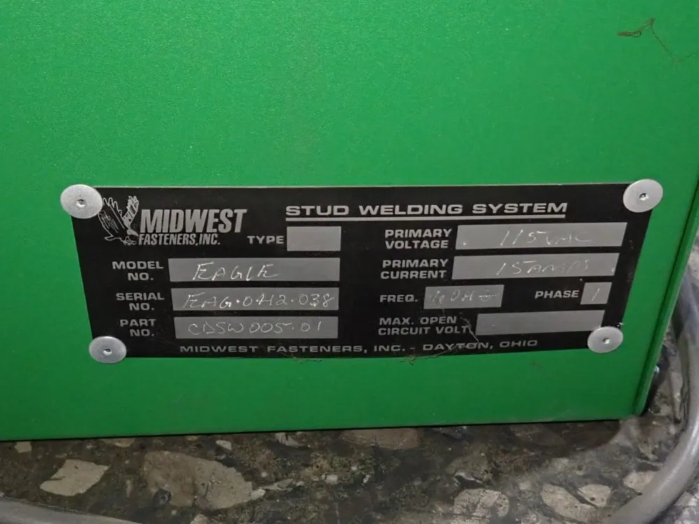 Midwest Fasteners Inc Stud Welder - Eagle