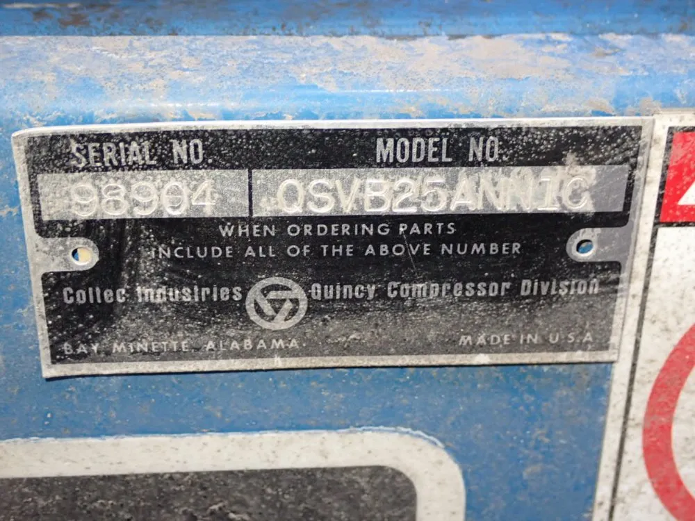 Quincy 25 Hp Vacuum Pump - Qsvb25ann1c