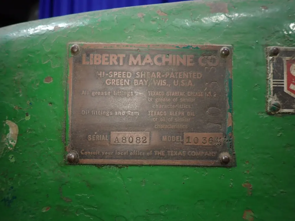 Libert Machine Co Hi-speed Shear