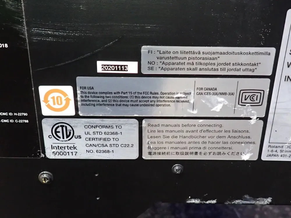 Roland 57 1/2" Printer / Cutter - Vg2-540