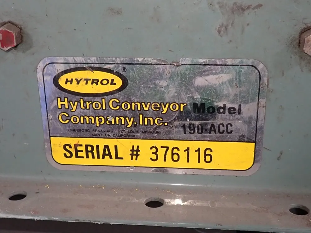 Hytrol 17" X 120" Power Roller Conveyor - 190-acc