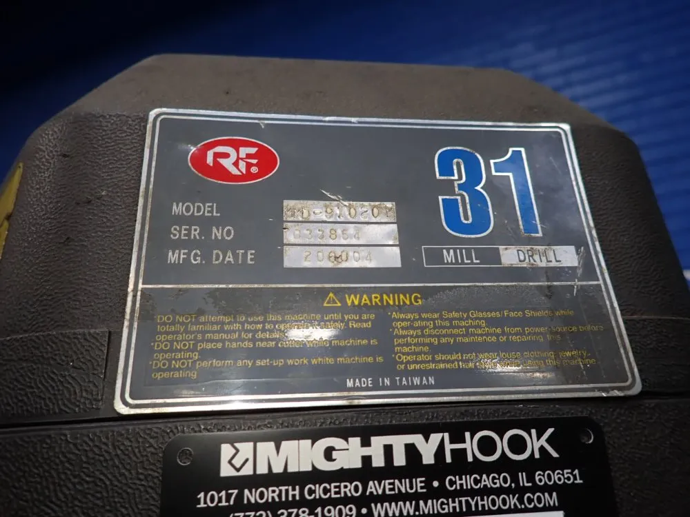 Rf 28 1/2" X 8 1/2" Vertical Mill - Mmd-91020m