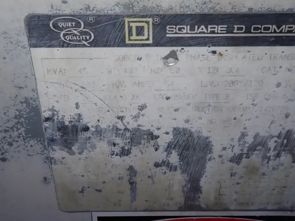 Square D 45 Kva Transformer - 4st3hnv