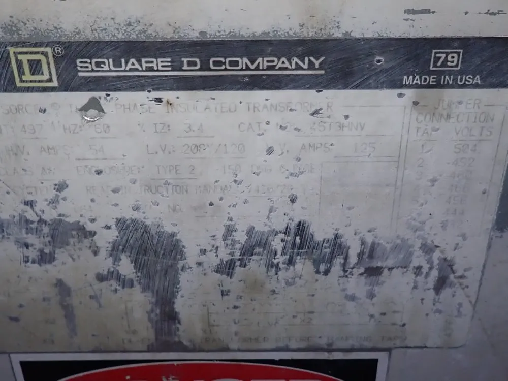 Square D 45 Kva Transformer - 4st3hnv