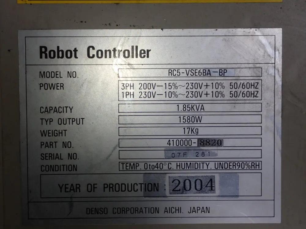 Denso Robot - Vs-6556em