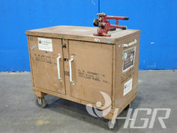 Rolling Storage Cart W/attached Shears Thats Welded On