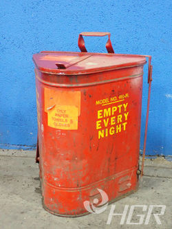 Combustible Waste Container