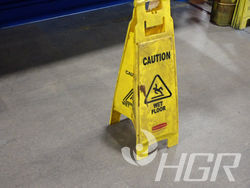 Large Caution Wet Floor Sign
