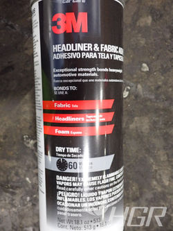 Used 3m Headliner/fabric Adhesive Spray