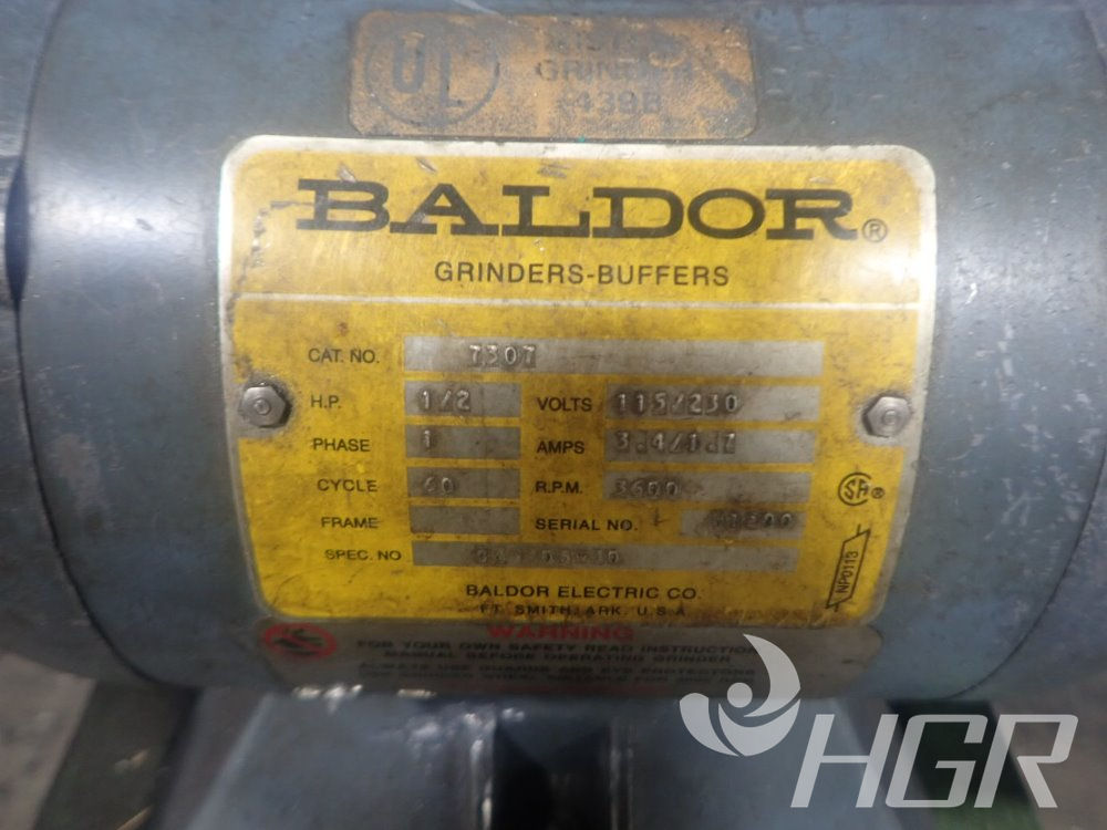 Baldor Electric GA16 Grinder Pedestal - GRAY32-7/8H F