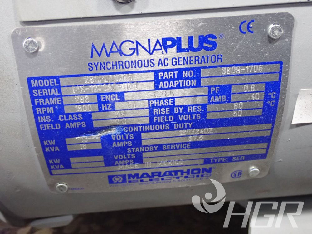 Used Magnaplus Ac Generator | HGR Industrial Surplus