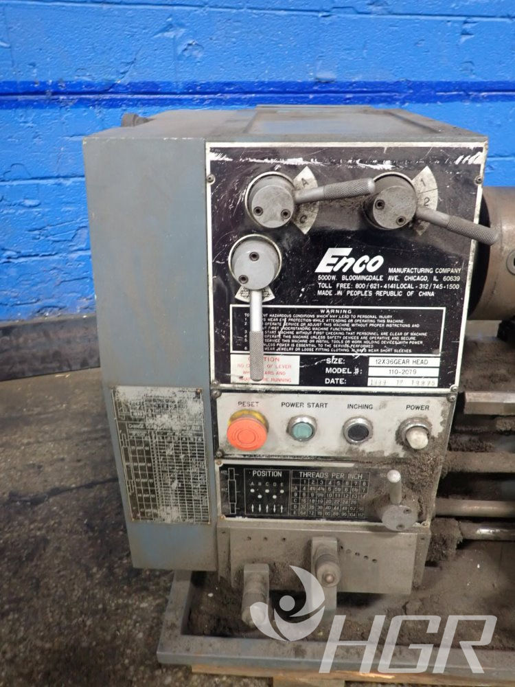Used Enco Enco 1102079 Lathe HGR Industrial Surplus