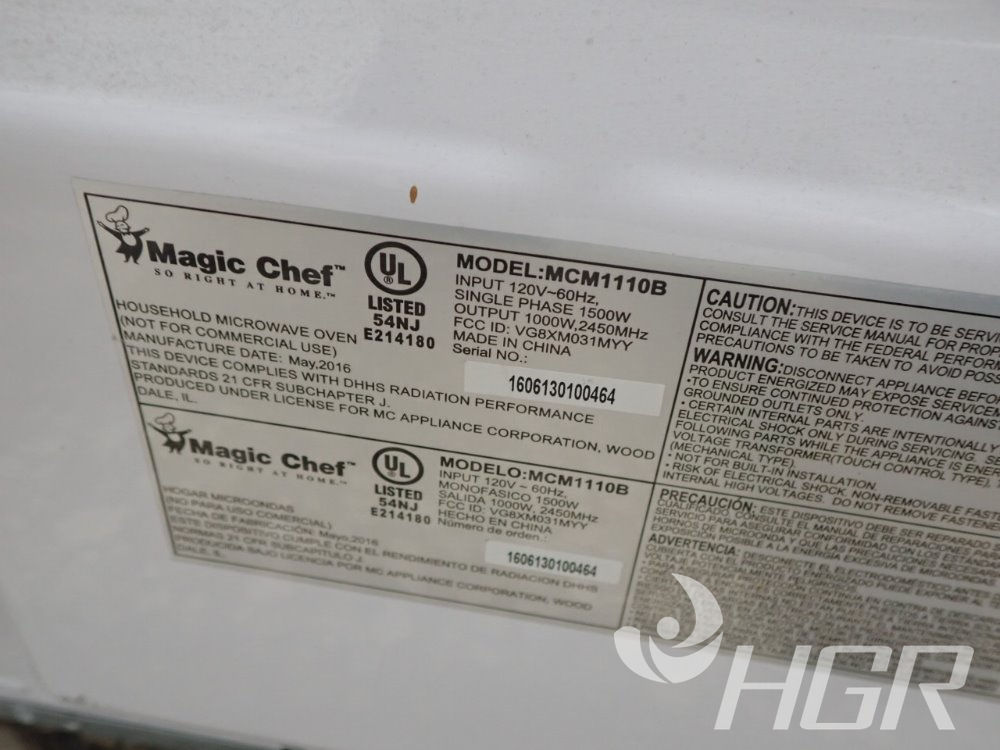 Used Magic Chef Microwave