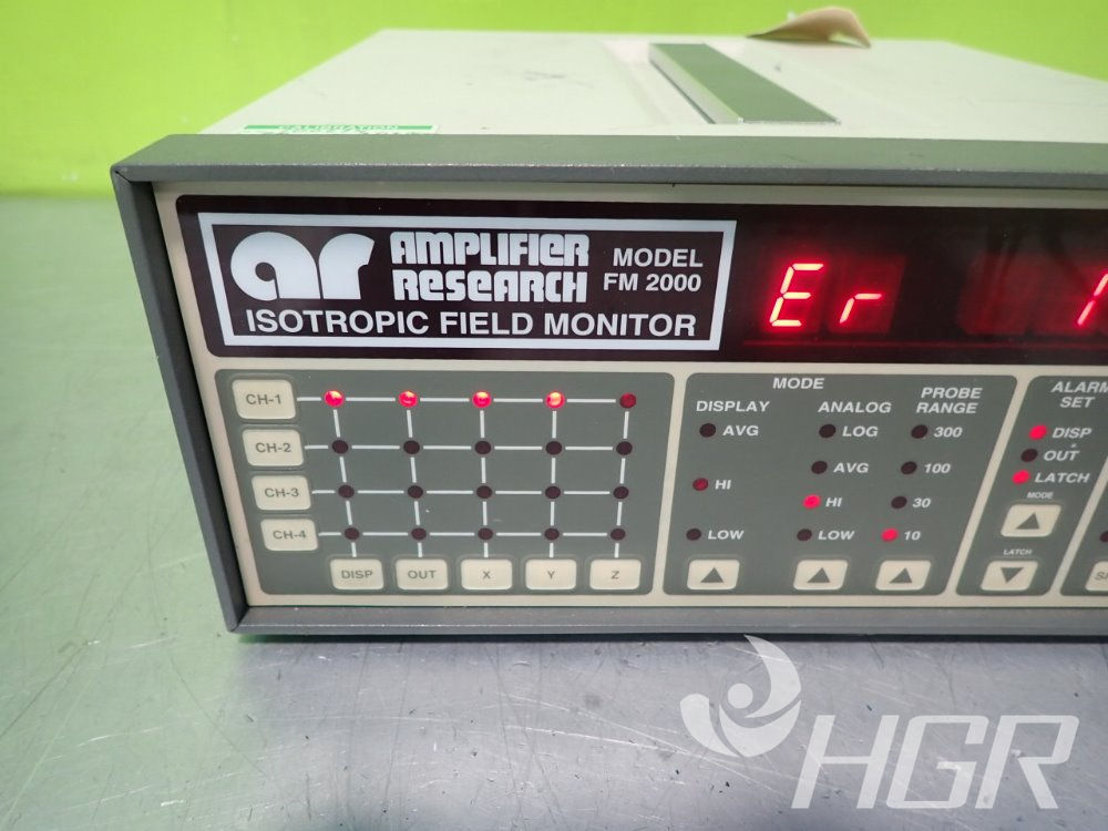 Used Amplifier Research Fm 2000 Isotropic Field Monitor Powers On,...