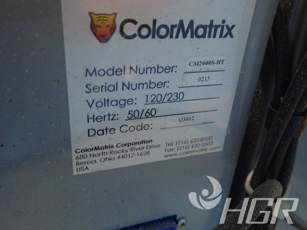 Used Color Matrix Color Metering System HGR Industrial Surplus