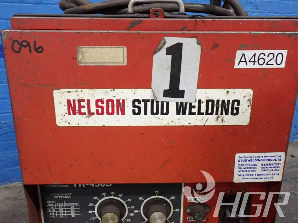 Used Trw/nelson Stud Welder | HGR Industrial Surplus