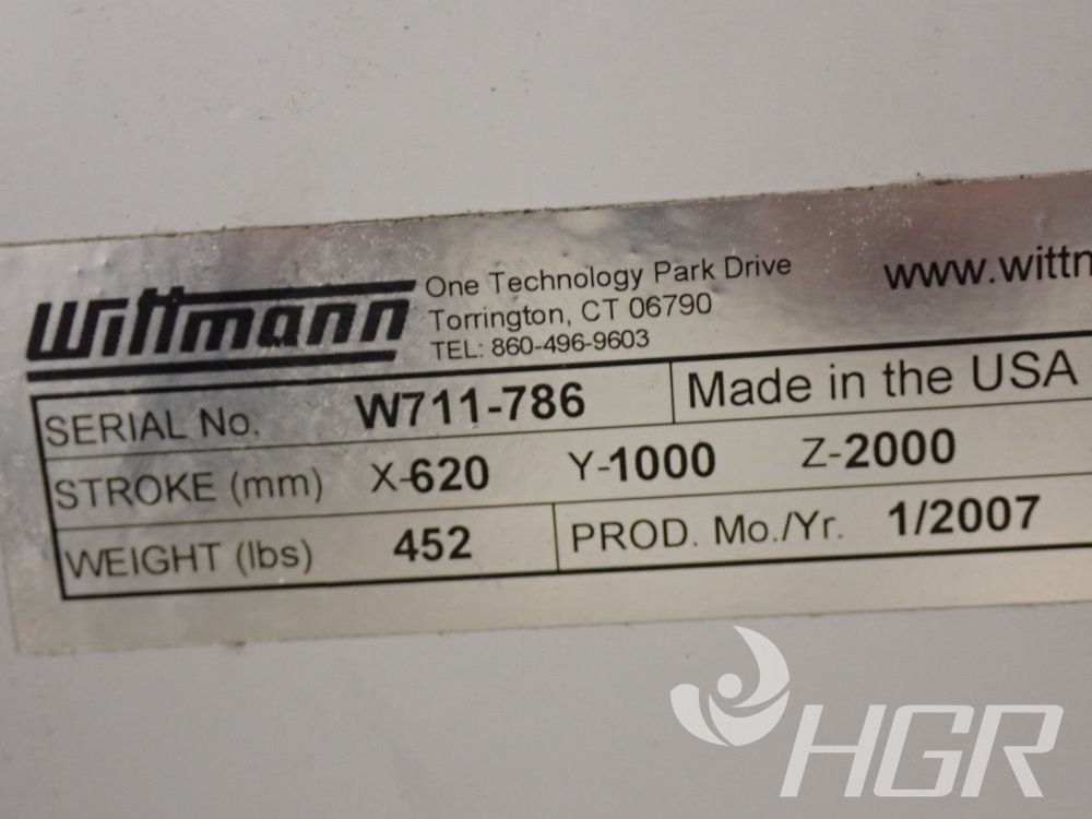 Used Wittmann Wittmann W711-786 Pick And Place Robot