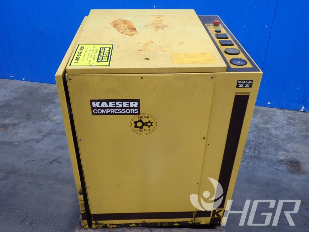 Kaeser SK19 Rotary Screw Air Compressor Only 23,496 Hours, 57 OFF