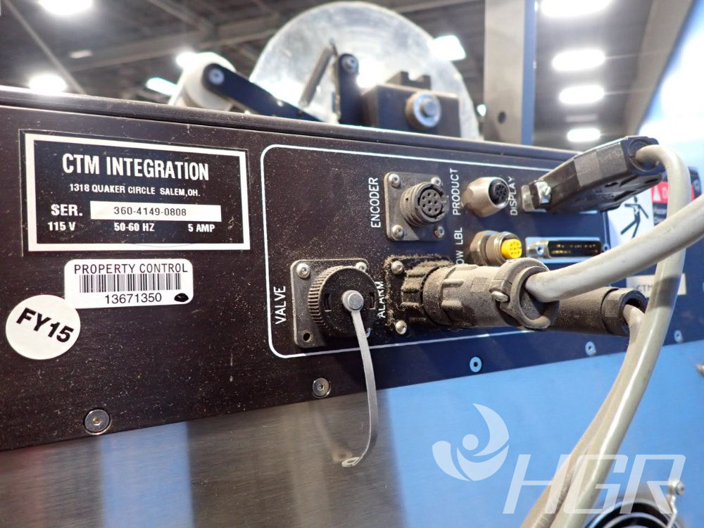 Used Ctm Integration Label Applicator HGR Industrial Surplus