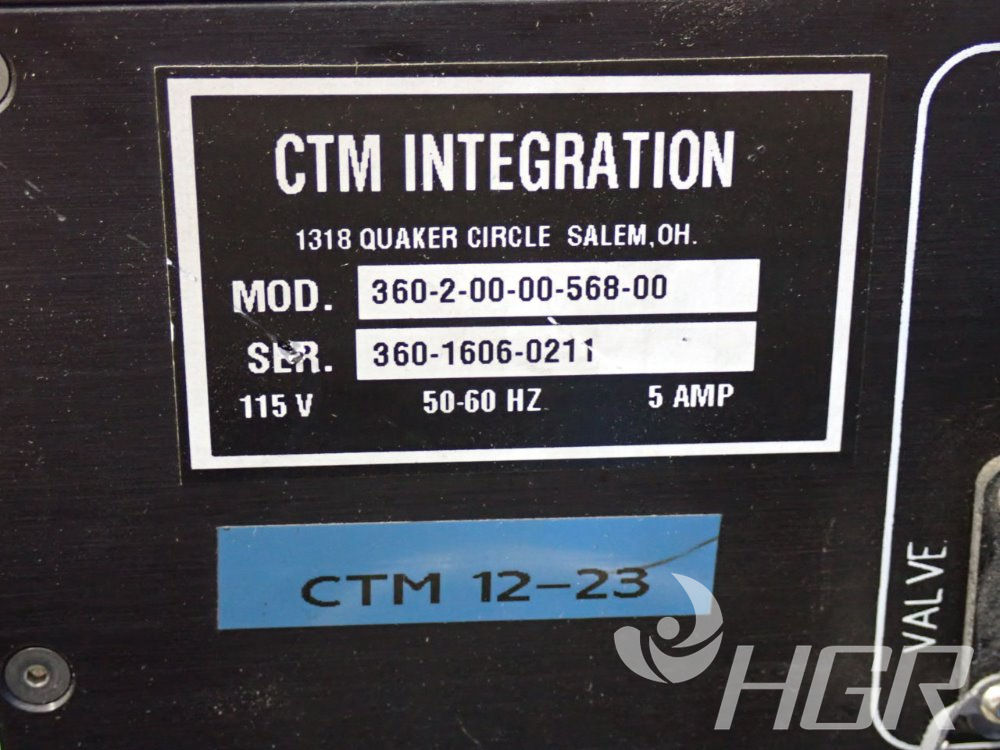 Used Ctm Integration Label Applicator HGR Industrial Surplus