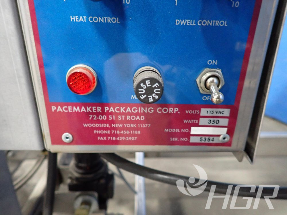 Used Pacemaker Packaging Corp. Drop Sealer HGR Industrial Surplus