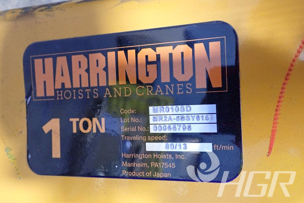 Used Harrington Hoist HGR Industrial Surplus