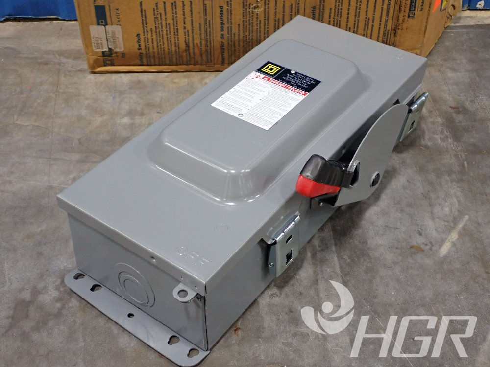 Used Square D Heavy Duty Safety Switch Box HGR Industrial Surplus
