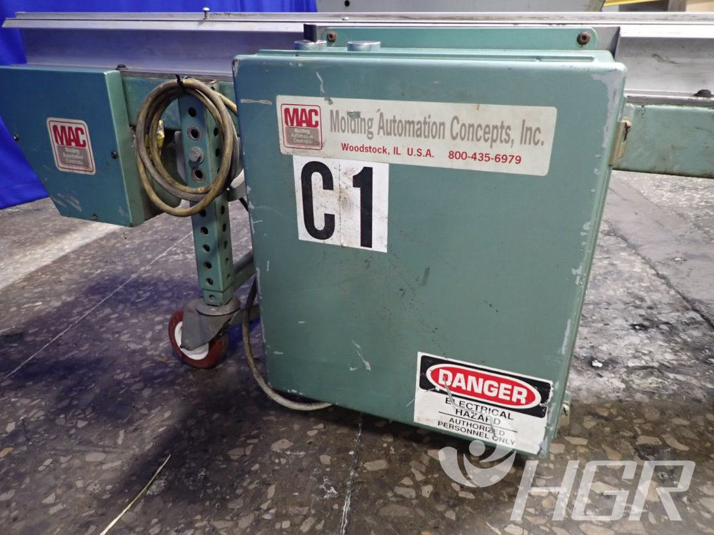Used Mac/molding Automation Concepts Power Belt Conveyor HGR