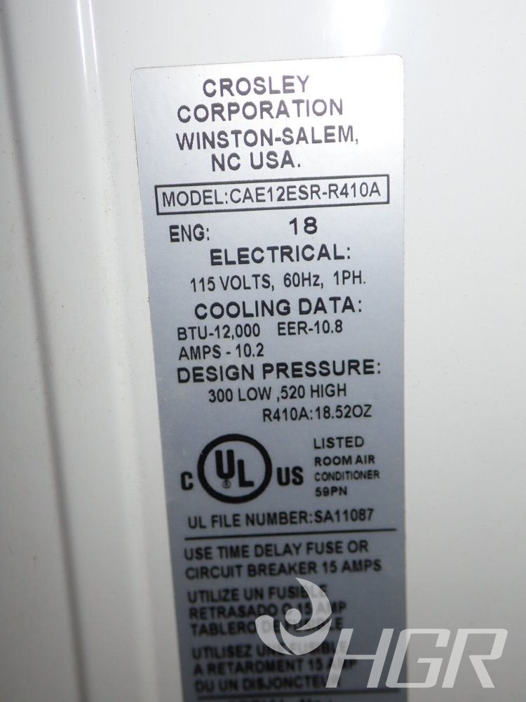 crosley air conditioner 18000 btu