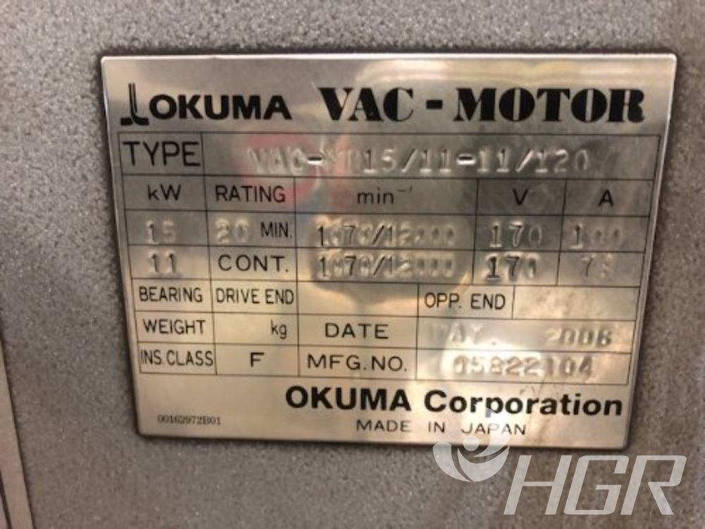 Used Okuma Okuma Mac Turn 550-w CNC Lathe | HGR Industrial Surplus