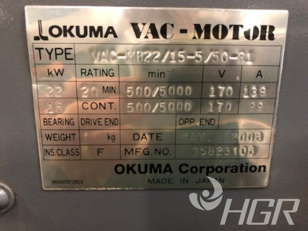 Used Okuma Okuma Mac Turn 550-w CNC Lathe | HGR Industrial Surplus