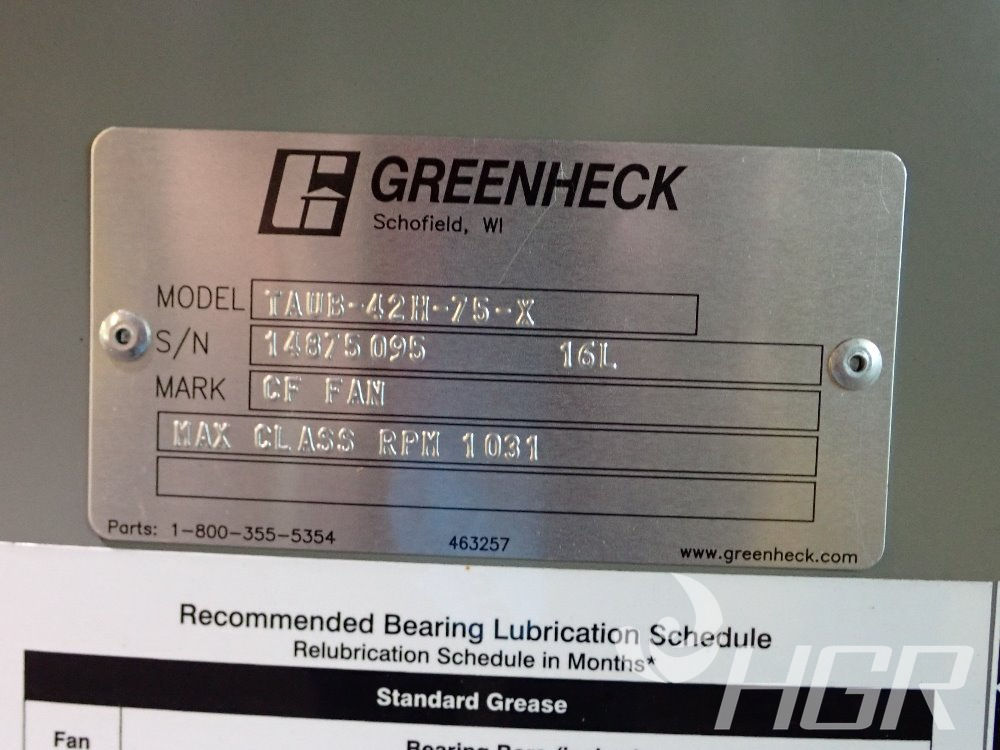 Used Greenheck Rooftop Blower HGR Industrial Surplus