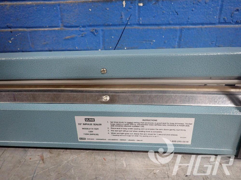 Used Uline Impulse Bag Sealer HGR Industrial Surplus