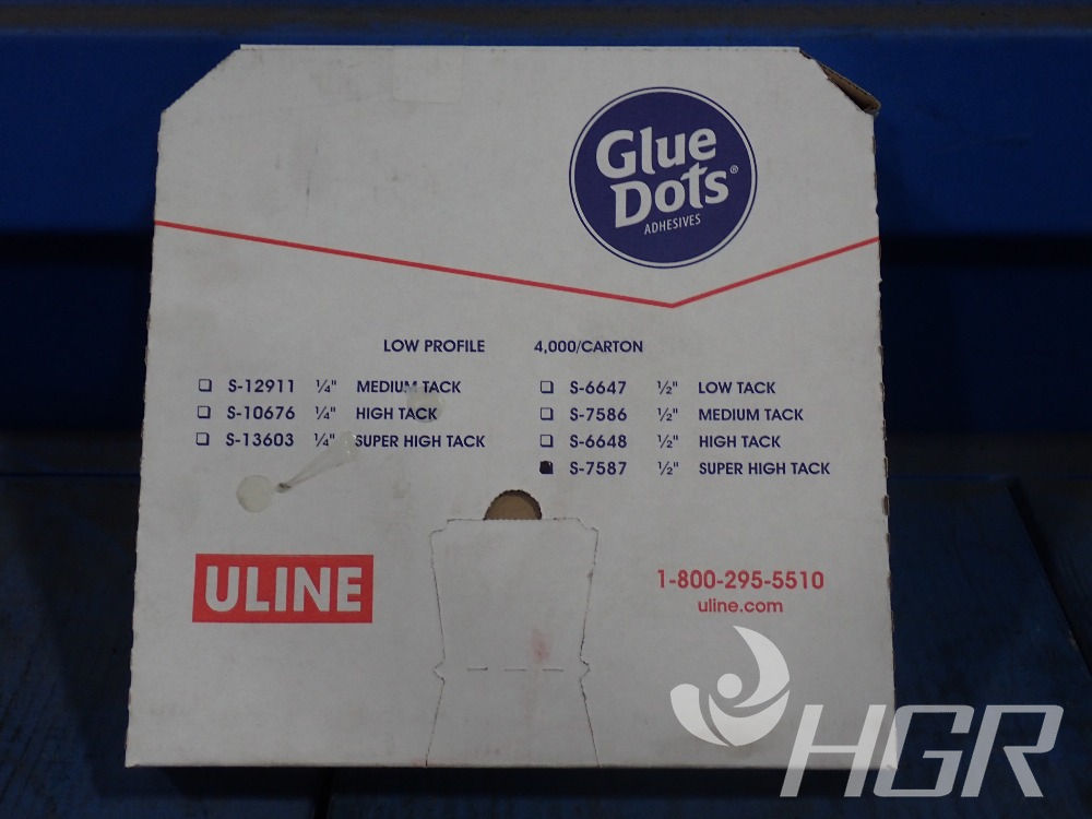 Glue Dots - 1/2, Low Profile, High Tack S-6648 - Uline