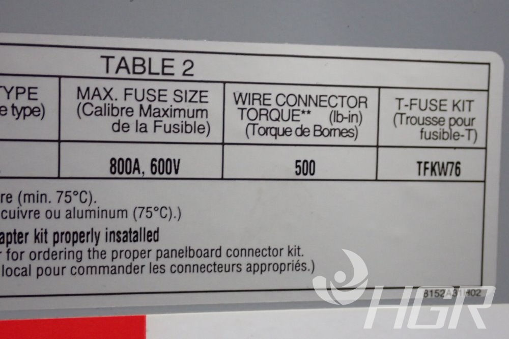 Used Eaton Safety Switch HGR Industrial Surplus