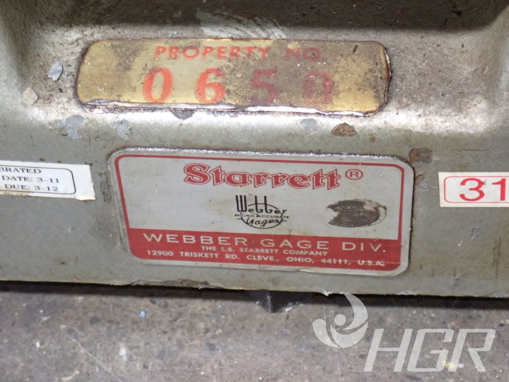 Used Starrett Optical Height Gauge HGR Industrial Surplus