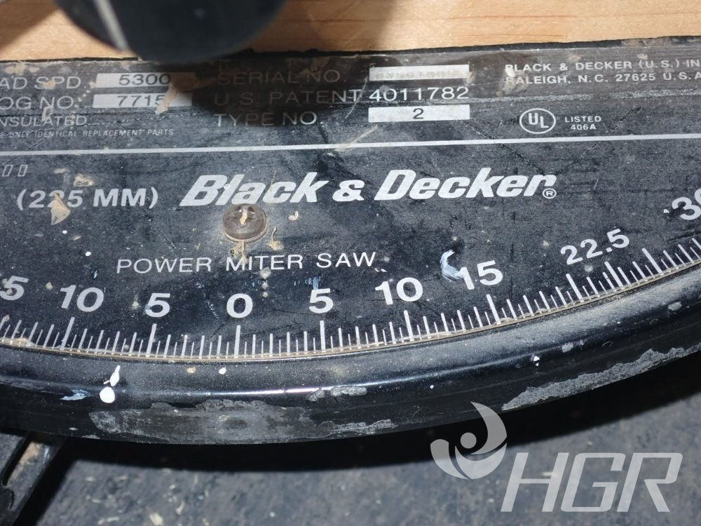 Black & Decker 9 Power Miter Saw - Maring Auction Co LLC
