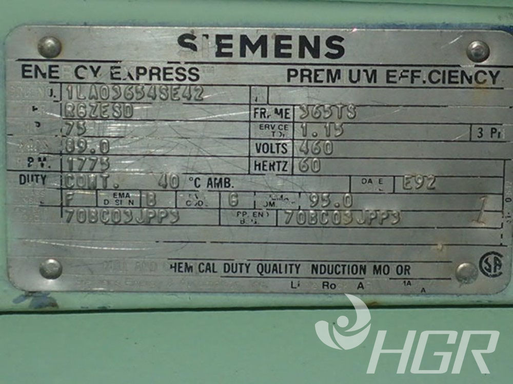 Siemens Motor Nameplate Details Selection Online