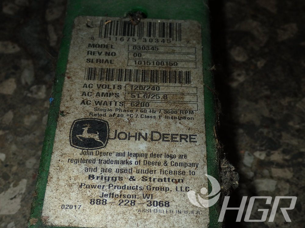 Used John Deer Generator