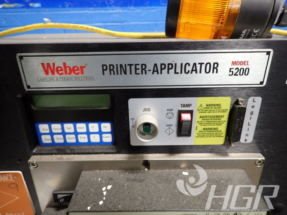 Used Weber Printer Applicator Hgr Industrial Surplus 1458