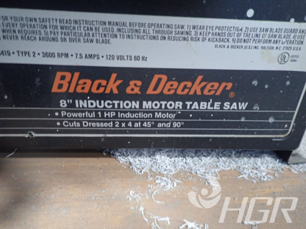 Black & Decker 8 Table Saw