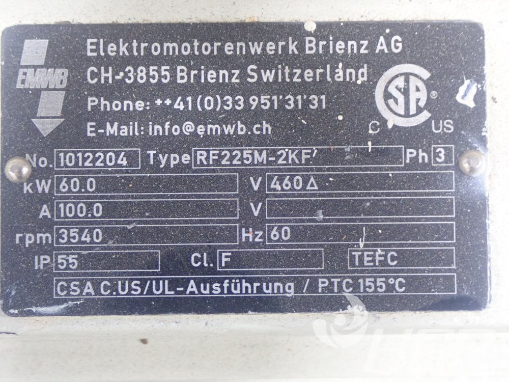 Used Elektromotorenwerk Brienz Ag Mot0r 