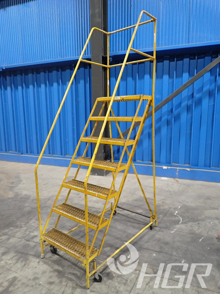 Used Rollezy Rolling Ladder HGR Industrial Surplus