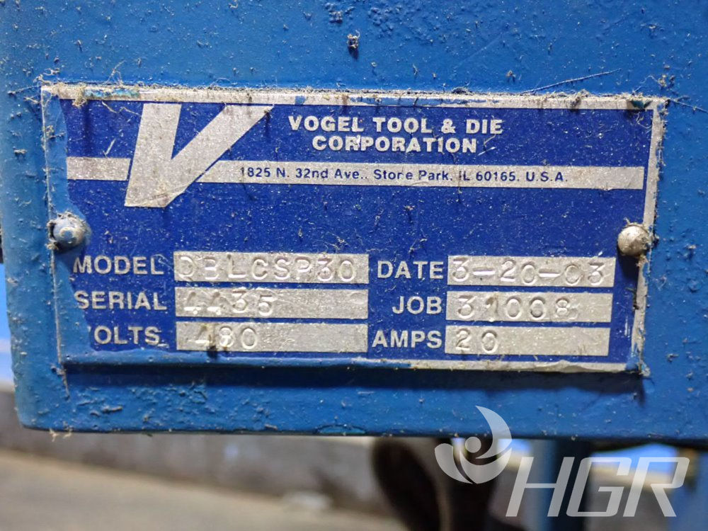 Hydraulic Press for Vogel tools