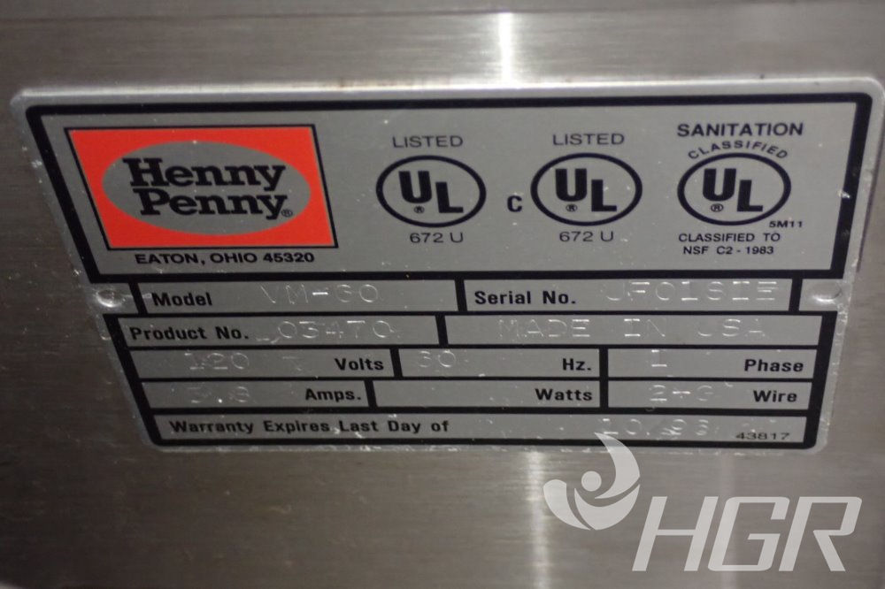 Used Henny Penny Vacuum Marinator