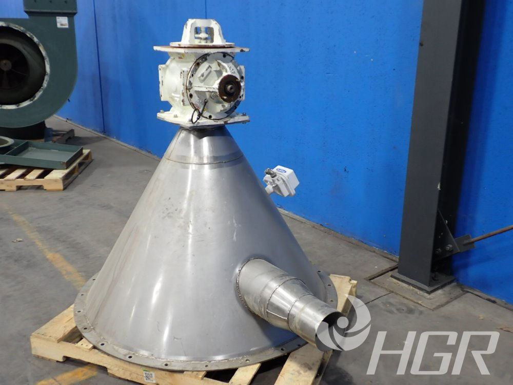 Used Bindicator S/s Hopper W/rotary Valve HGR Industrial Surplus