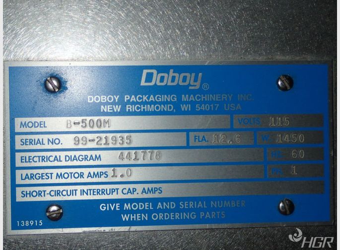 Doboy Heat Sealing Machine