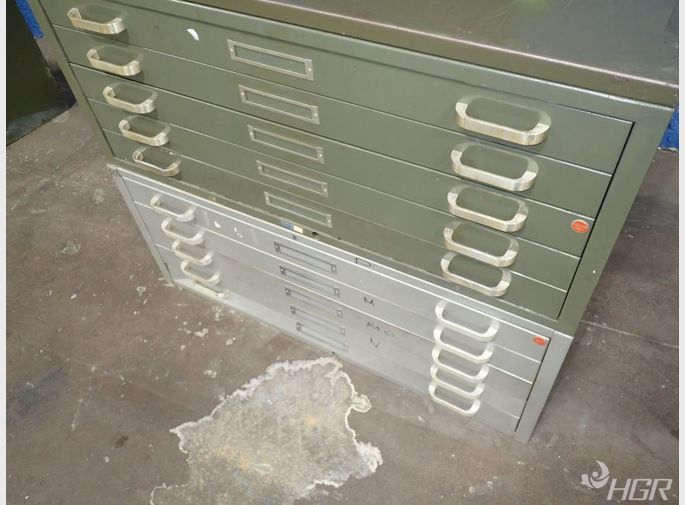  10 Drawer Blueprint Filing Cabinet