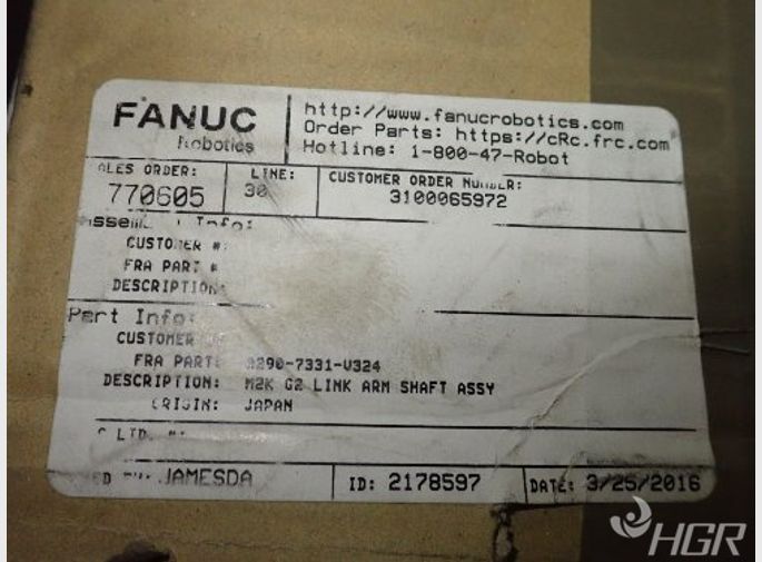  Fanuc A2907331v324 M2k G2 Link Arm Shaft Assembly  Small Dentsee Pictures