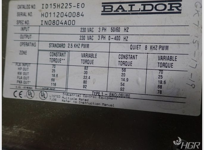 Baldor Adjustable Speed Drive